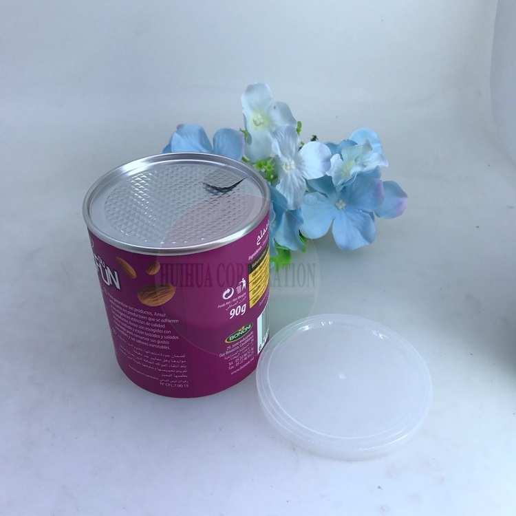 Composite Paper Can with Aluminum Easy Open End Paper Canister