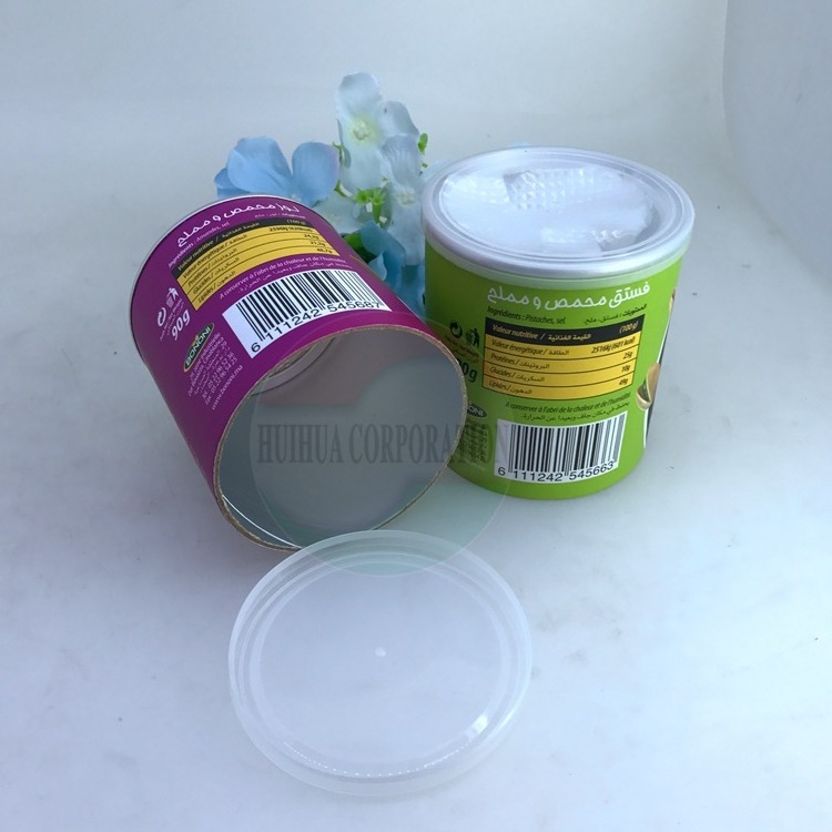 Composite Paper Can with Aluminum Easy Open End Paper Canister