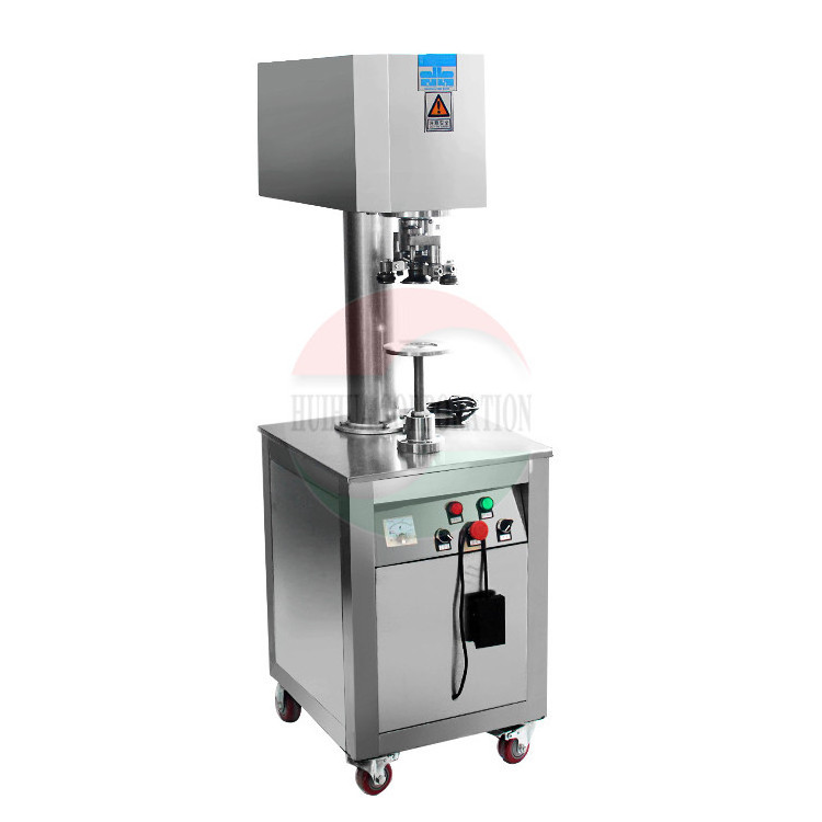 Automatic Soda Tin Can Seamer Pet can Bottle Sealing Machine For Milk Tea Shop