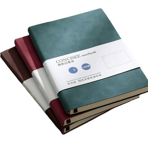 Wholesale Thickened A5 Notebook With Custom Logo Business B5 Meeting PU Leather Notepad Stationery