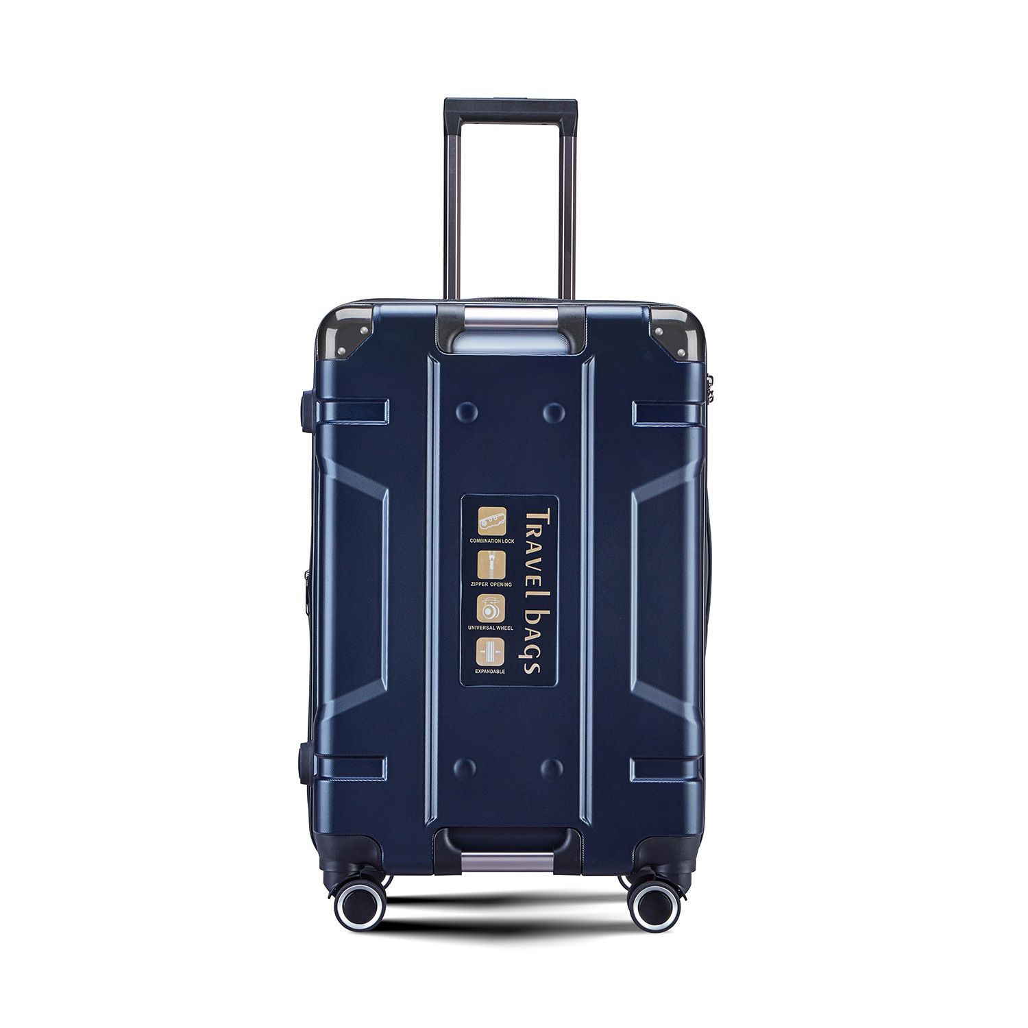 New Fashionable Business Luggage Metal Alloy Suitcase Soft-sided Travel Wheels Maletas Trolley Suitcases