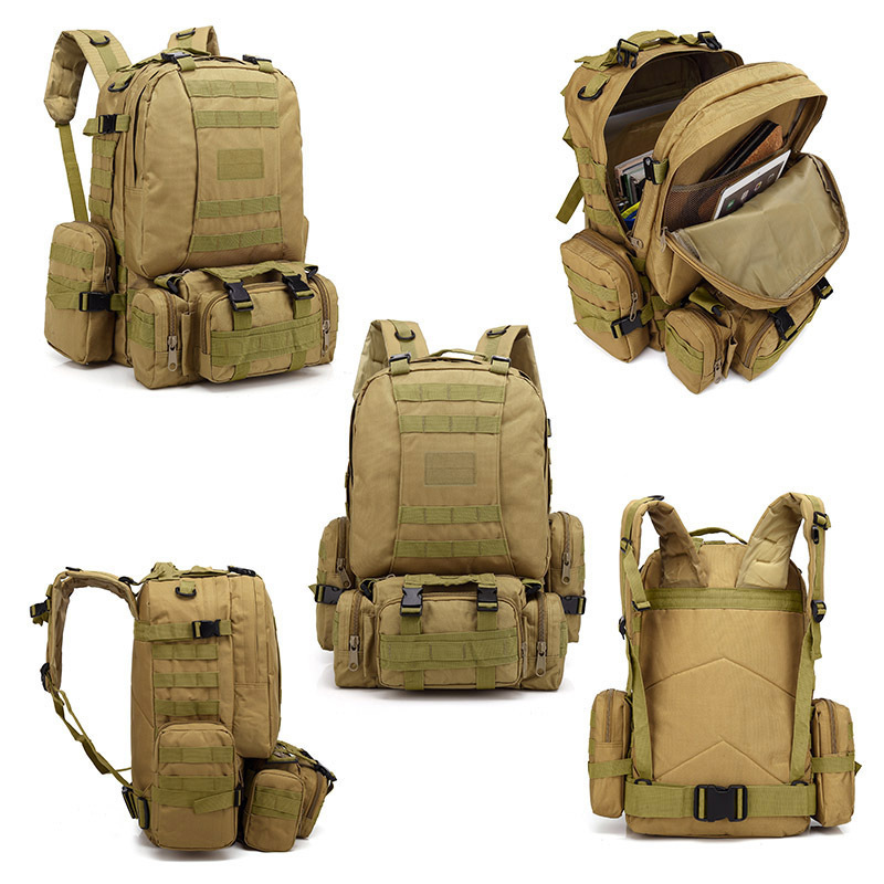 Multifunctional Mountaineering Bag Outdoor Camouflage Backpack Combination Travel Backpack