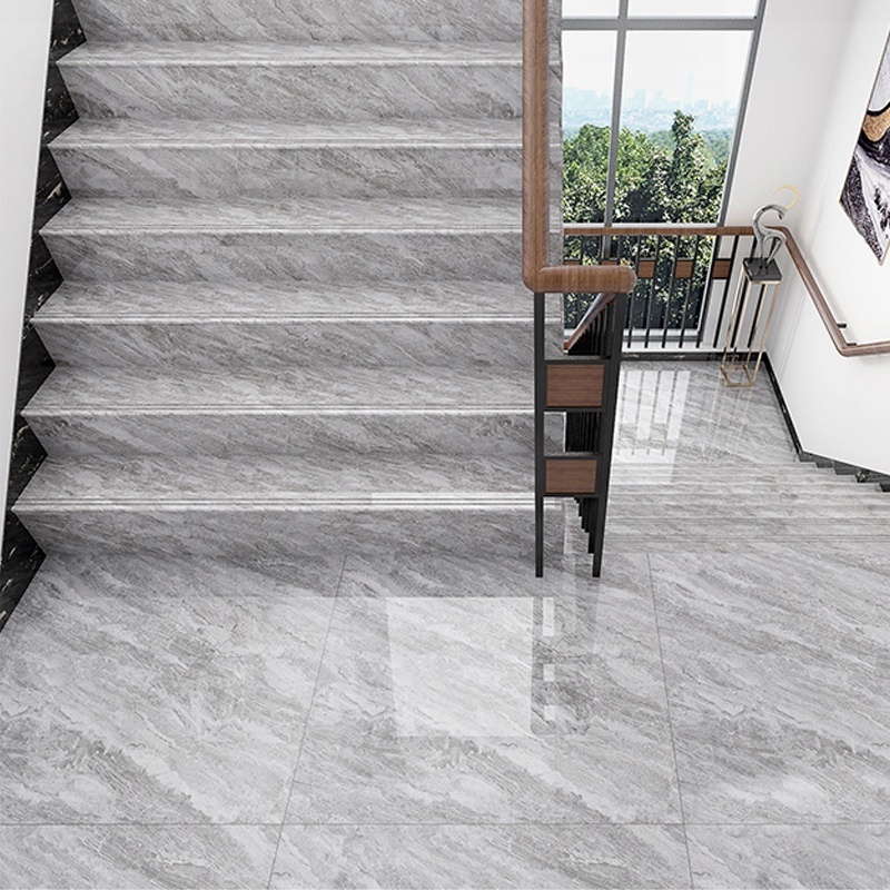 customized grey 1350x470mm non slip porcelain marble tiles for stairs made in china