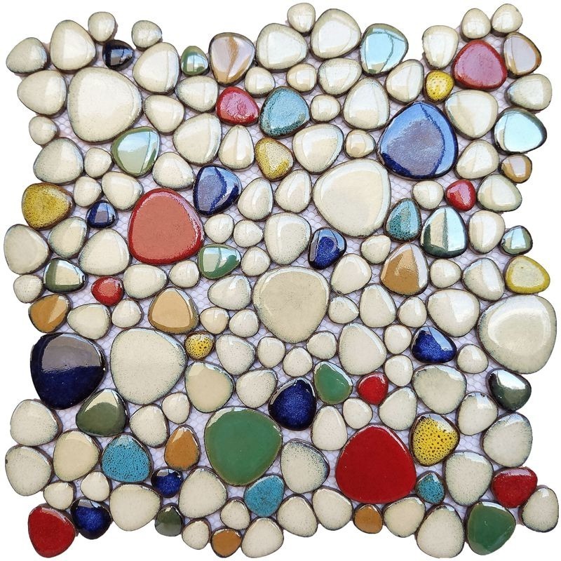 hot cobblestones mosaic 300x300 ceramic wall tile for interior bathroom pool washroom wall flooring