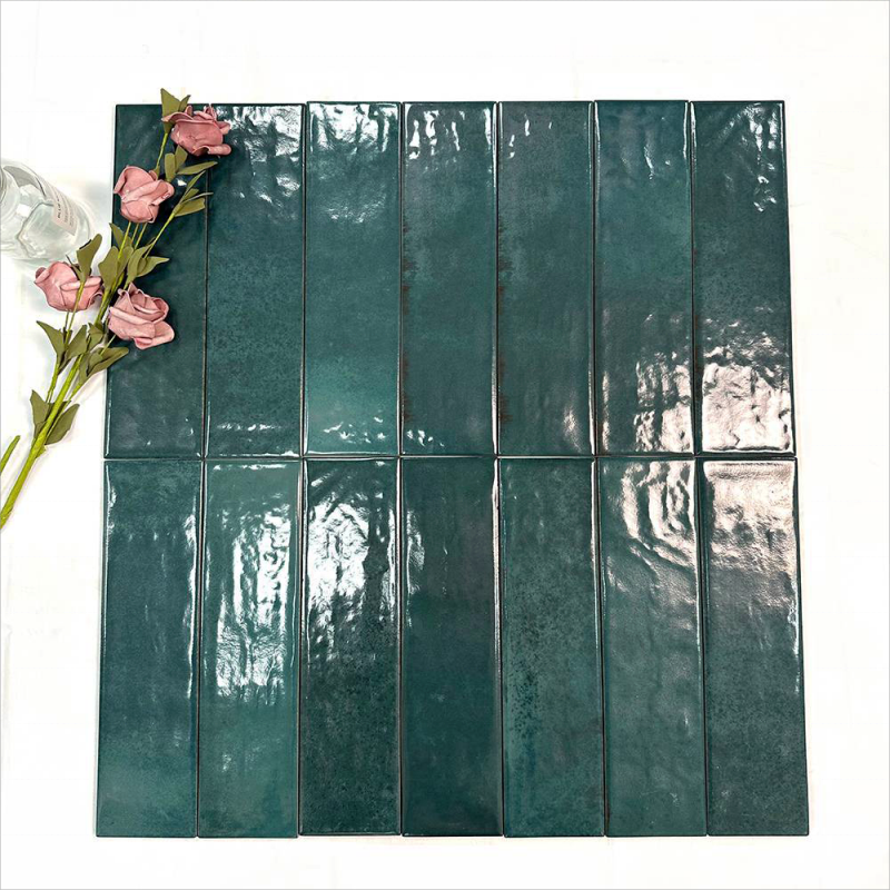 Foshan glazed 75x300 rectangle gradient mosaic ceramic tiles splashback kitchen subway wall tile for bathroom and living room