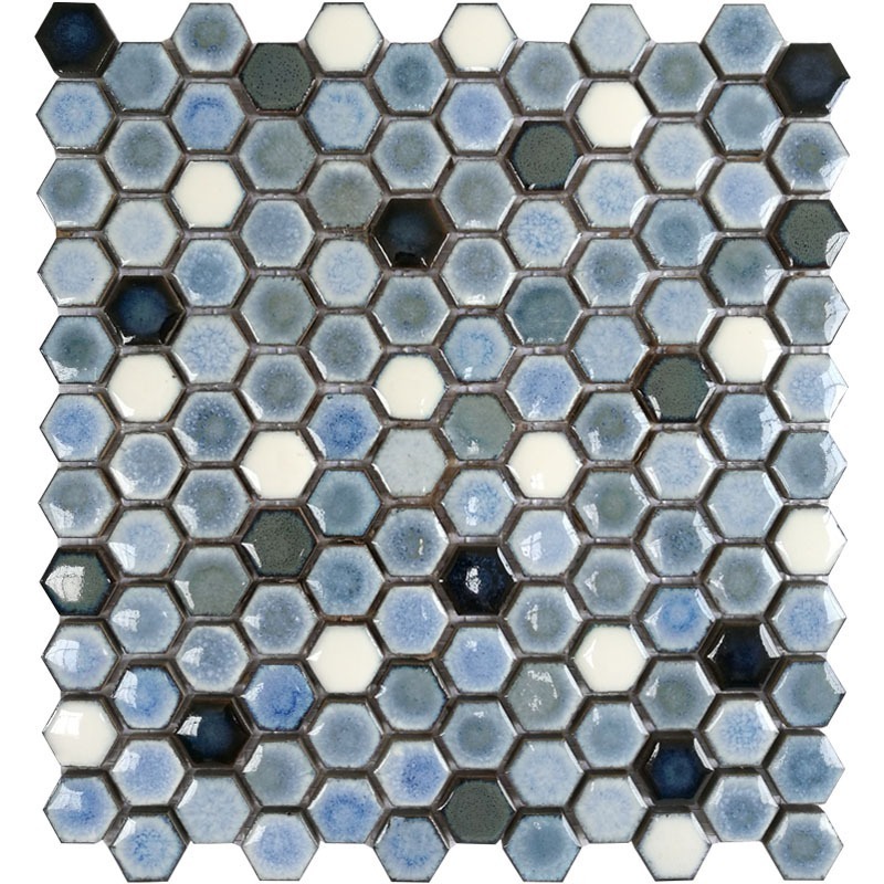 hot patterns small premium hexagonal ceramics mosaics tiles for wall floor living room background kitchen backsplash