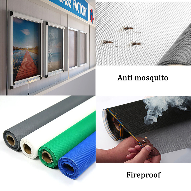 18*16 Mesh Mosquito Net Roll Fiberglass screening Fly Insect Screen Roll Up Window Screen