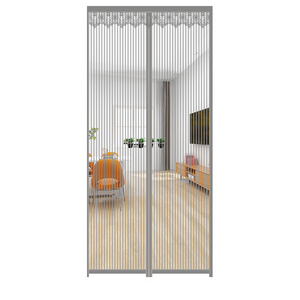 Cheap Magnetic Curtain Automatic Closing Polyester  Anti Dust Insect Fly Mosquito Net Door Curtain