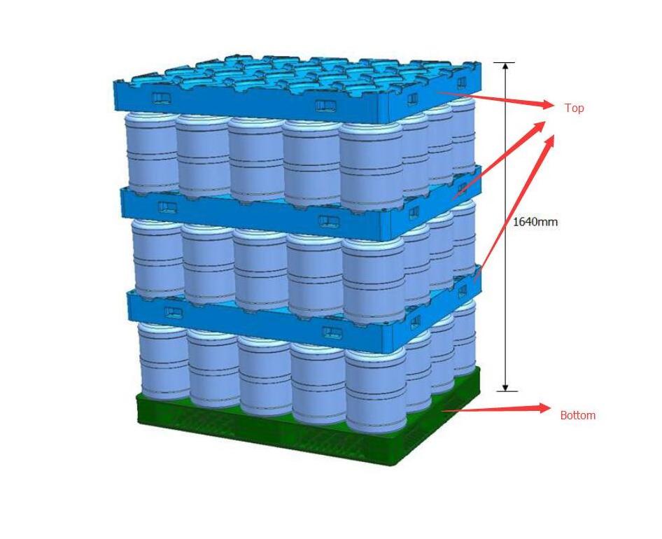 Heavy-Duty 5-Gallon Water Bottle Stackable 4-Way Water Pallet