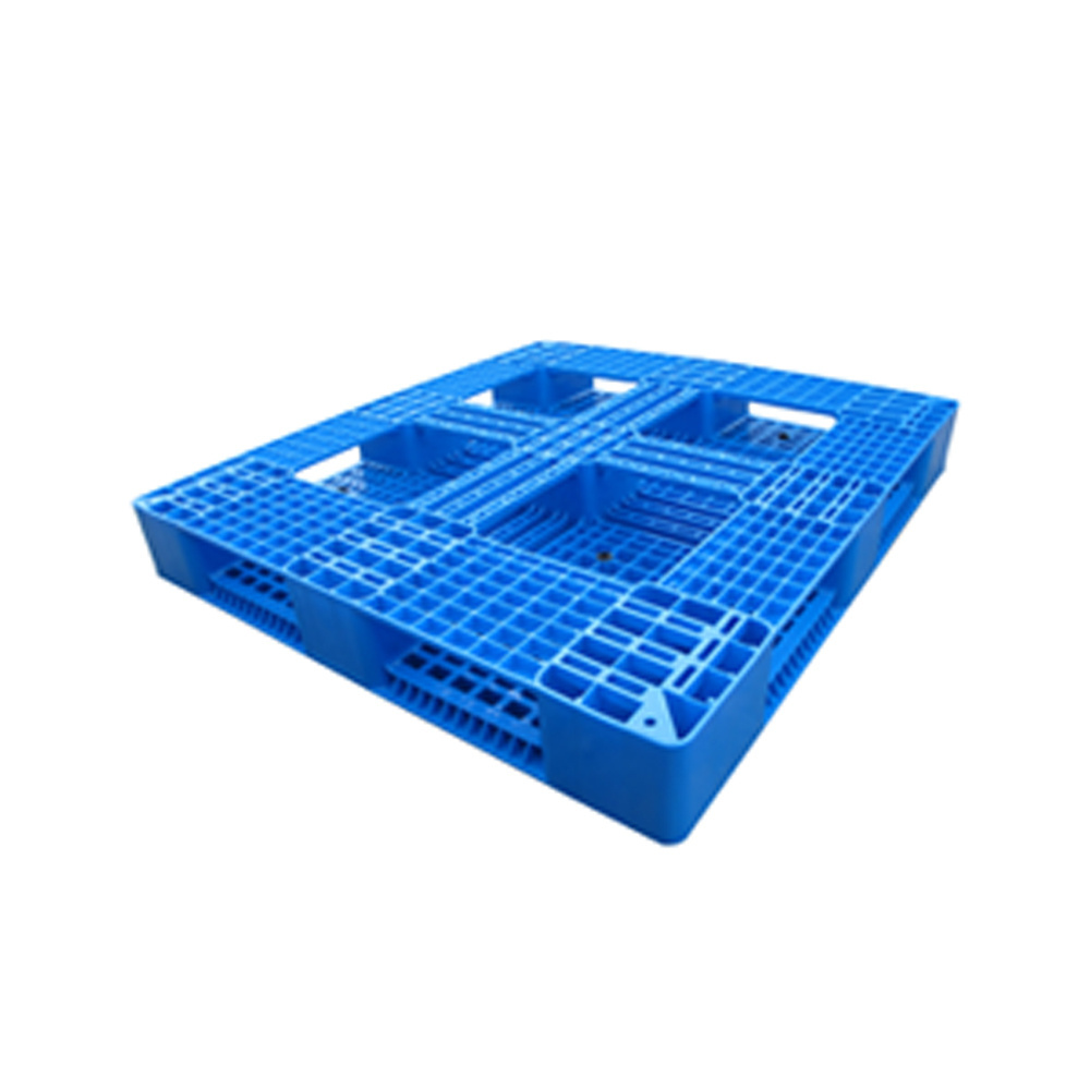 EURO plastic Pallet with six runners HDPE/PP blue pallet warehouse industry storage logistics pallet for sale 1200*1100*150mm