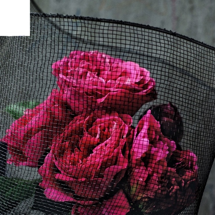 Manufacturer hot sale flower paper for bouquet Wholesale custom nylon flower wrapping mesh roll for Valentine's day