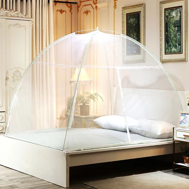 Pop up mosquito net for double bed Two Doors folding portable mosquito net folding mosquito nets