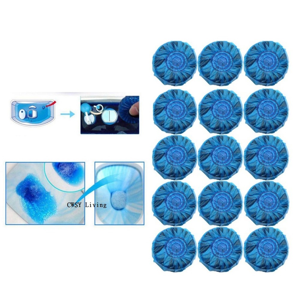 Bulk Blue Pods Touch Bowl Bubble Toilet Ball Cleaner Cake Tablet