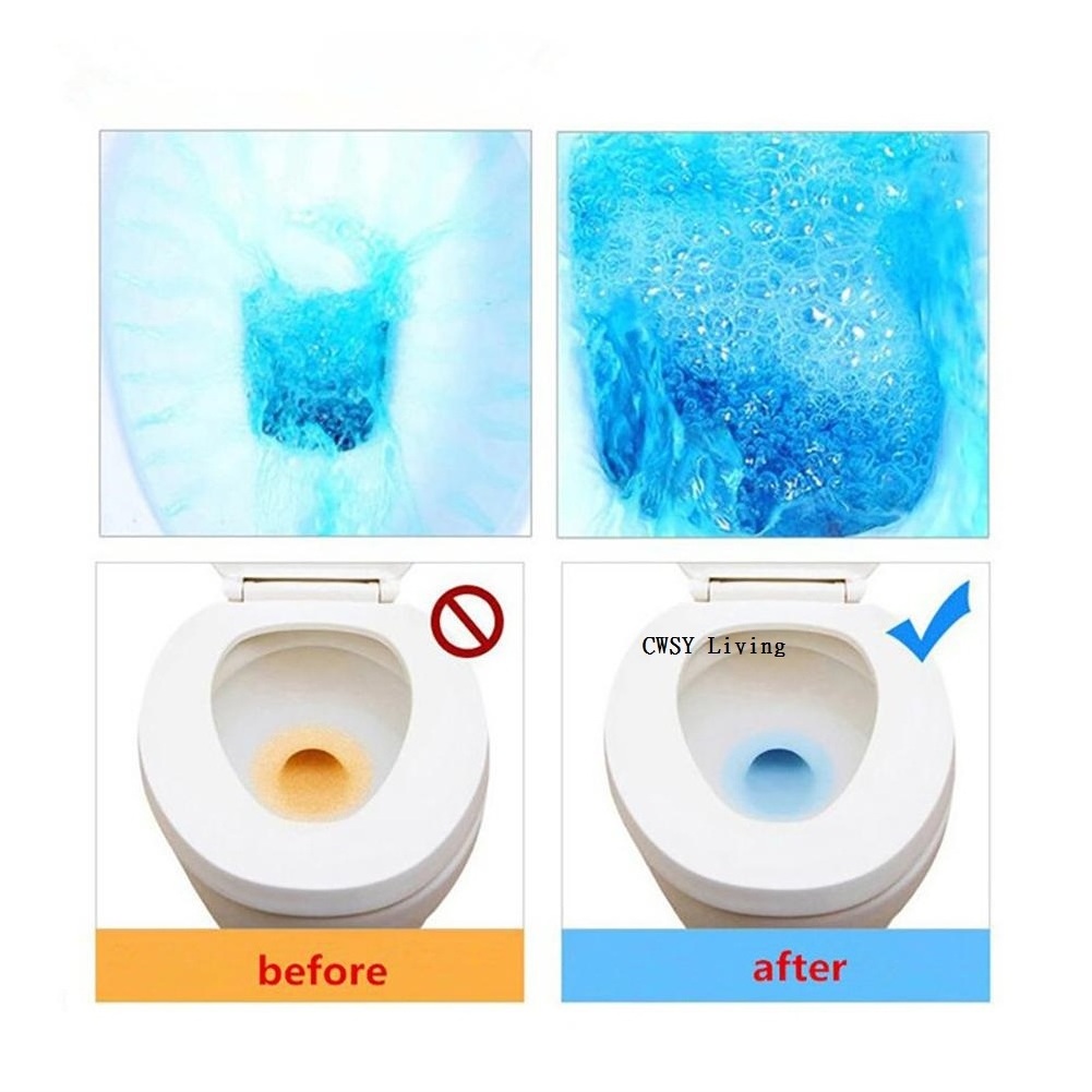 Bulk Blue Pods Touch Bowl Bubble Toilet Ball Cleaner Cake Tablet