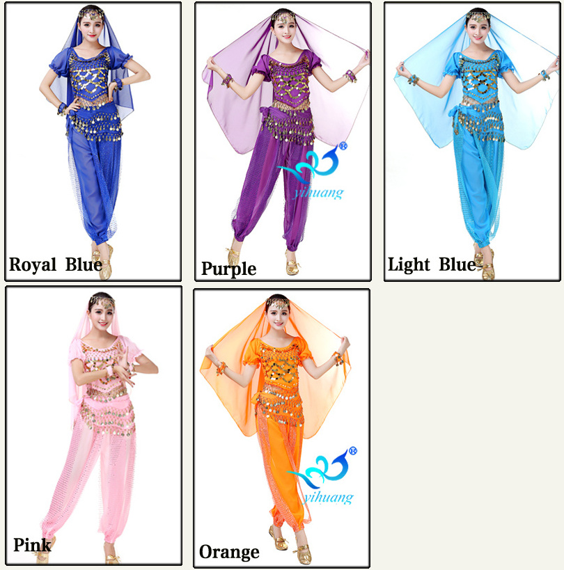 Wholesales Sexy Indian Belly Dance Suit Bollywood Performance Professional Arabic Belly Dance Costumes Sets