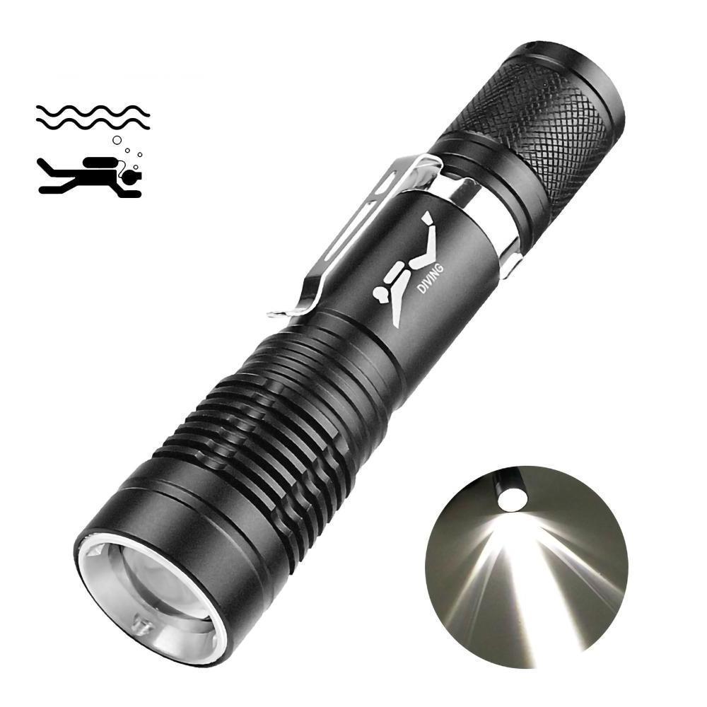 Helisu Super Bright P20 Wick Mini Portable Rating Professional Diving Light With Hand Rope Diving Led Flashlight