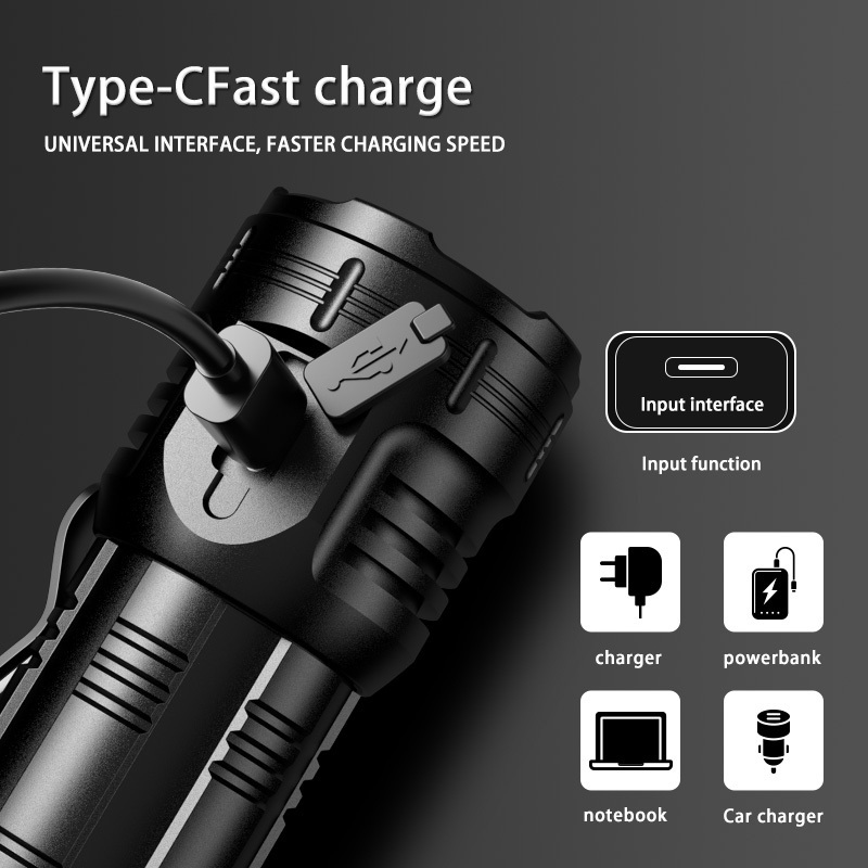 Helius High Quality Wholesale Mini LED Strong Light Universal Convenient Small Multifunctional Rechargeable Flashlight