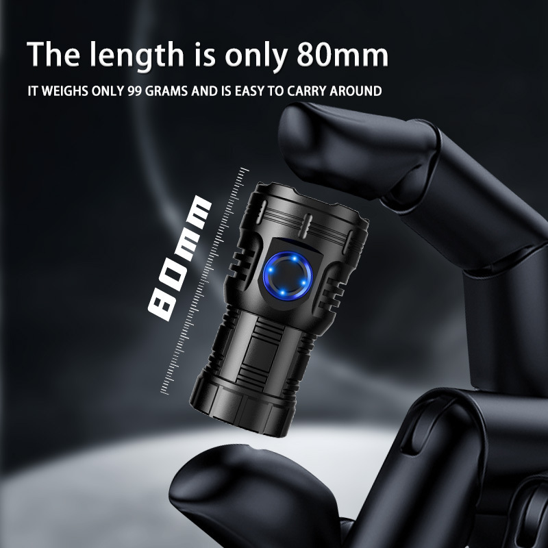 Helius High Quality Wholesale Mini LED Strong Light Universal Convenient Small Multifunctional Rechargeable Flashlight