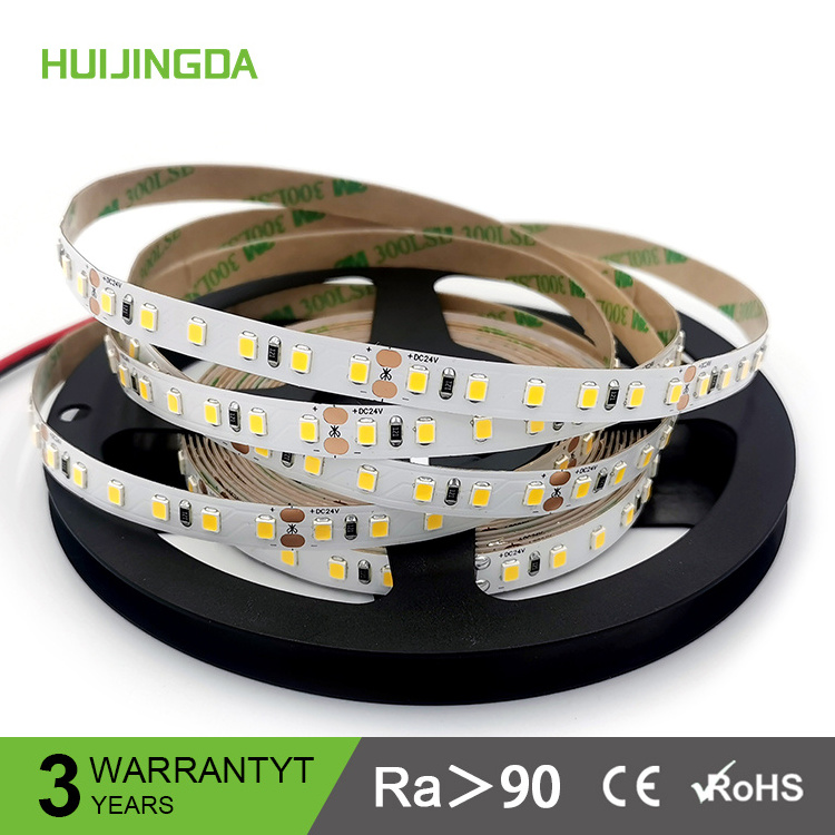 Single High cri90 24v 8mm PCB 120Leds/m Smd 2835 5m Led Strip Smart Flexible Strip Light