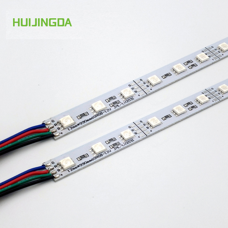 Factory wholesale  SMD 5050 RGB 12v 60LEDs/m led rigid strip light bar/Smart Strip Lights