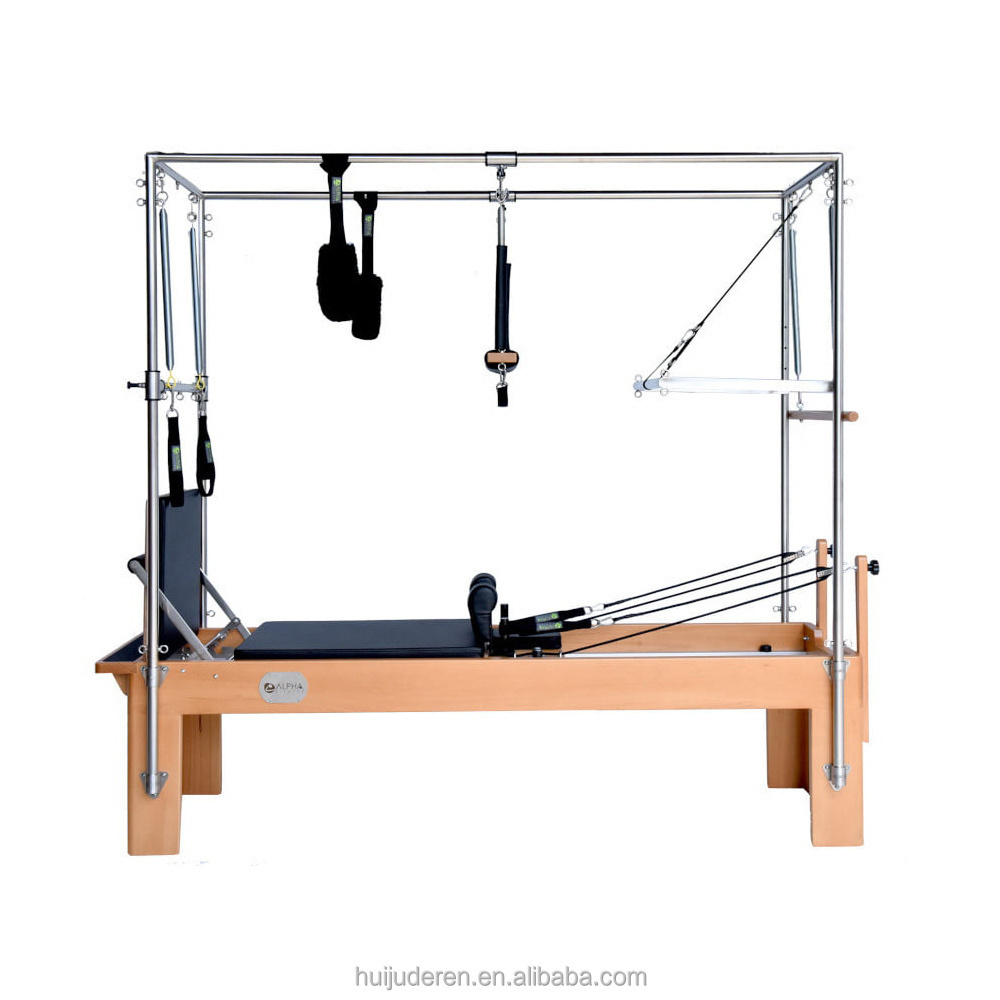 DEREN Pilates Cadillac Reformer Combo Studio Reformer with a Trapeze Tower Table