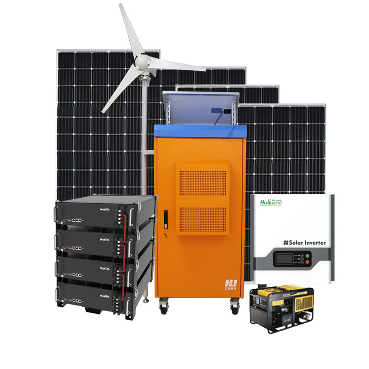 Solar System Hybrid Solar Panel Power System 5kva 3 5 Kw Residential Photovoltaic Solar System Batteries Kits