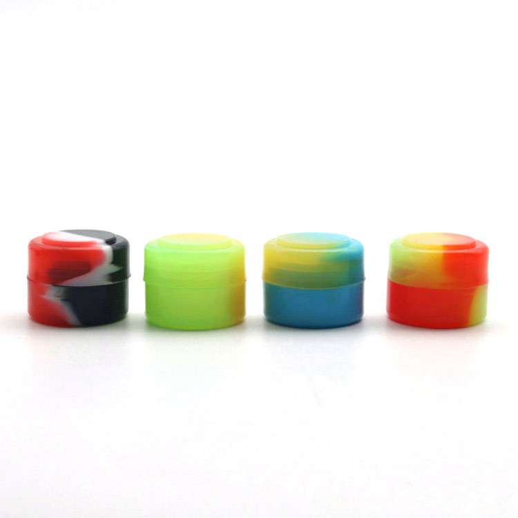 Silicone Concentrate Container Stash Pot 5ml Oil Wax Jar Heat Resistant Durable Container 5 Ml Screw Top