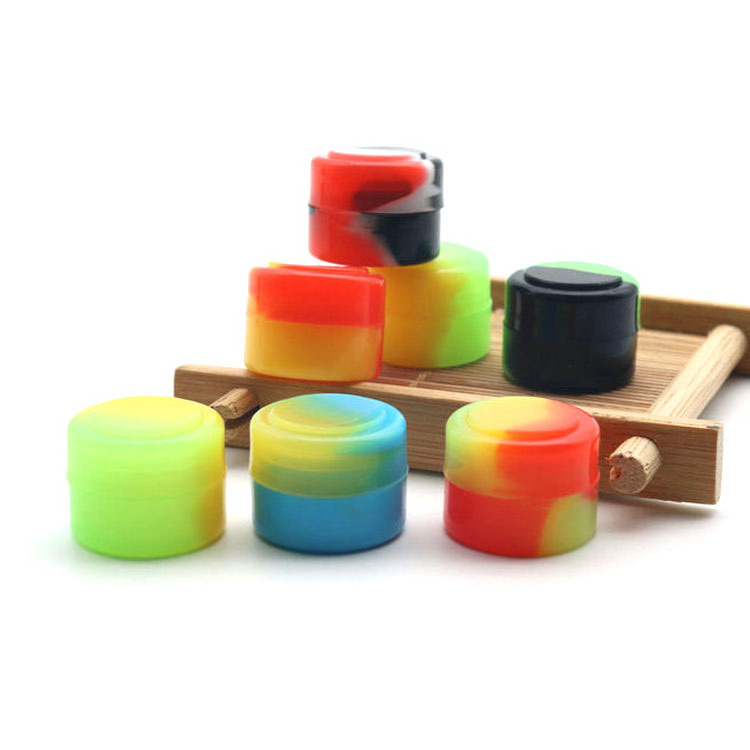 Silicone Concentrate Container Stash Pot 5ml Oil Wax Jar Heat Resistant Durable Container 5 Ml Screw Top