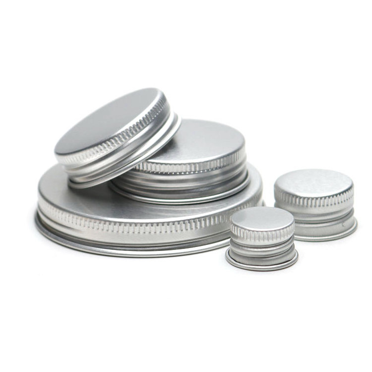 Custom Canning Jar Lids Wholesale Food Grade Aluminum Cosmetics Lid, Metal Aluminum Perfume Bottle Screw Cover Cap