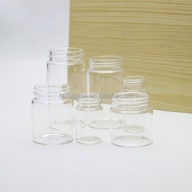 tall glass match jar with bamboo lid