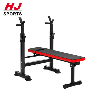 HUIJUN Home fitness weight training bench barbell rack multifunctional folding flat weight bench HJ-11015