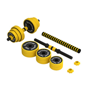 New Design Home Use Dumbbell Barbell Set Adjustable Kettle Bell Plates 3 in 1 Multi-function 40kg Dumbbell Set