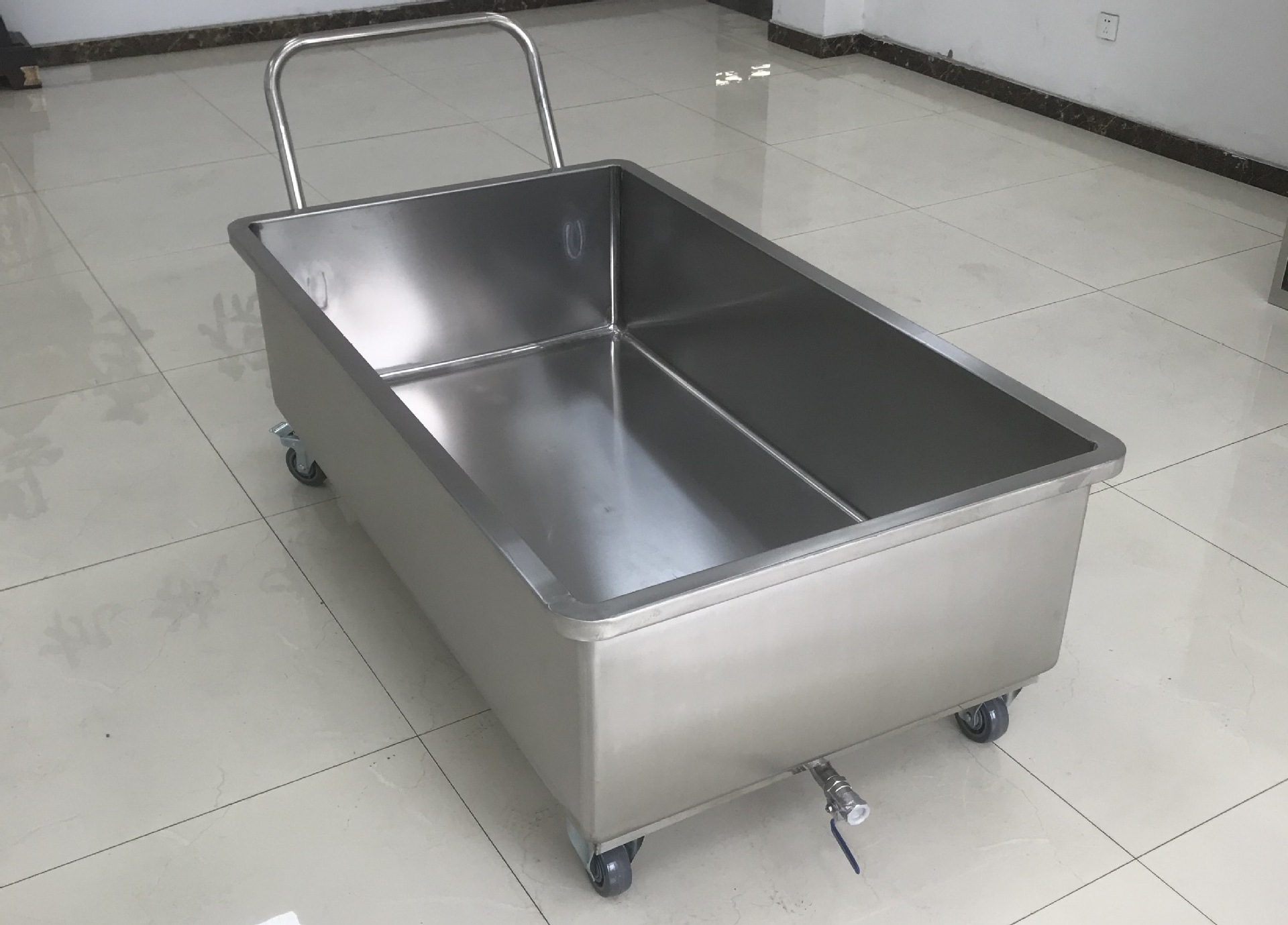 304 stainless steel trolley chicken food transport cart meat trolley