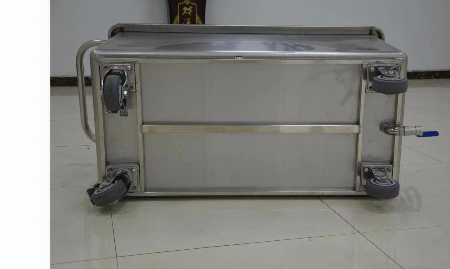 304 stainless steel trolley chicken food transport cart meat trolley