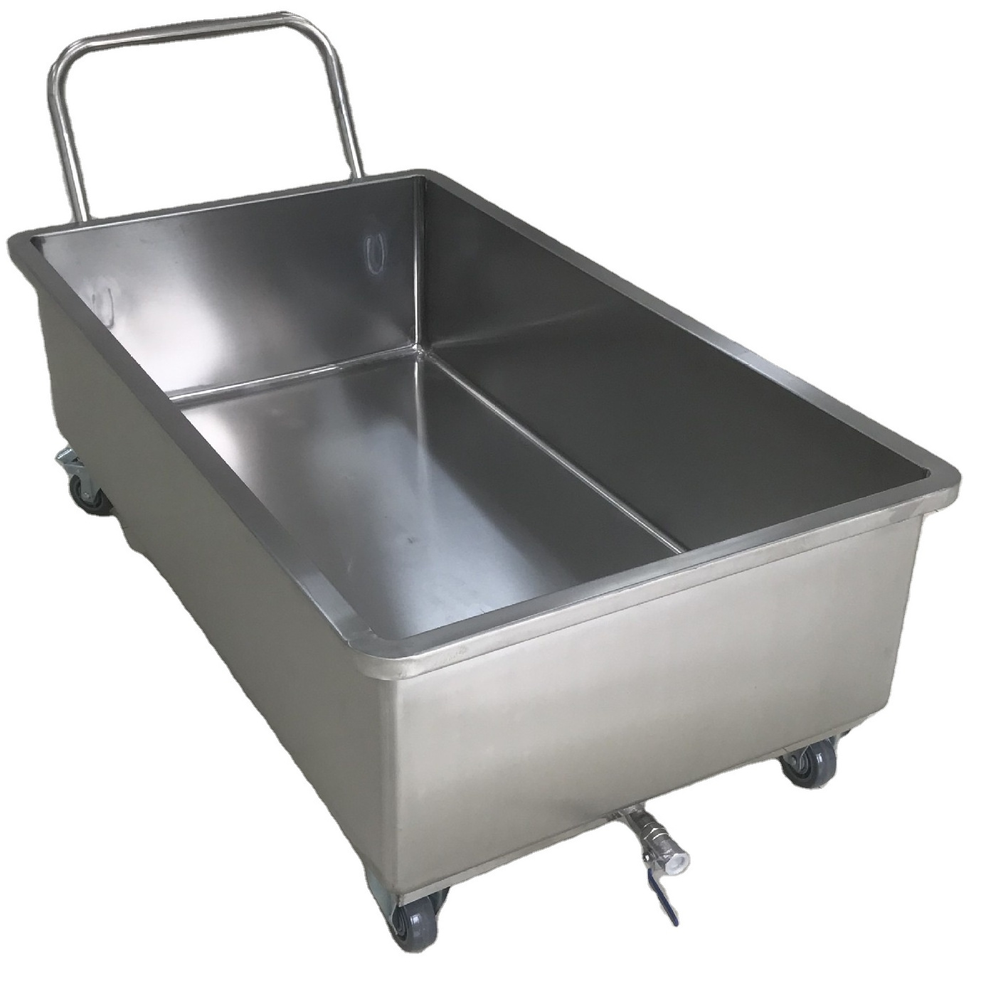 304 stainless steel trolley chicken food transport cart meat trolley