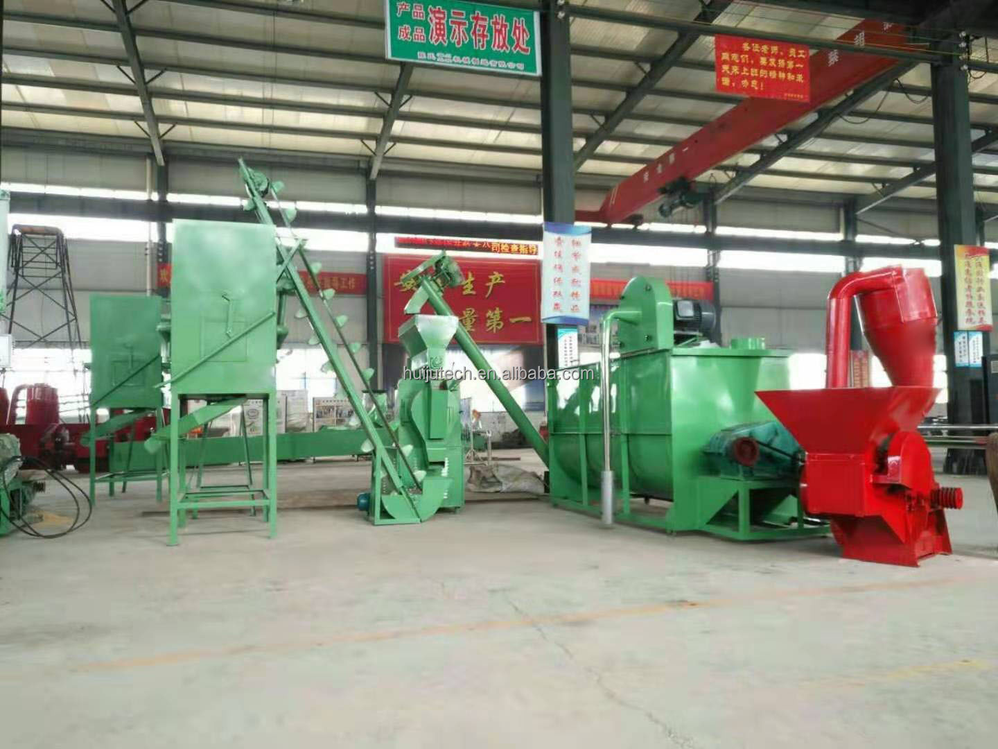 Small cow cattle pallet animal feed processing line poultry feed pellet making machine / barley chicken feed production line