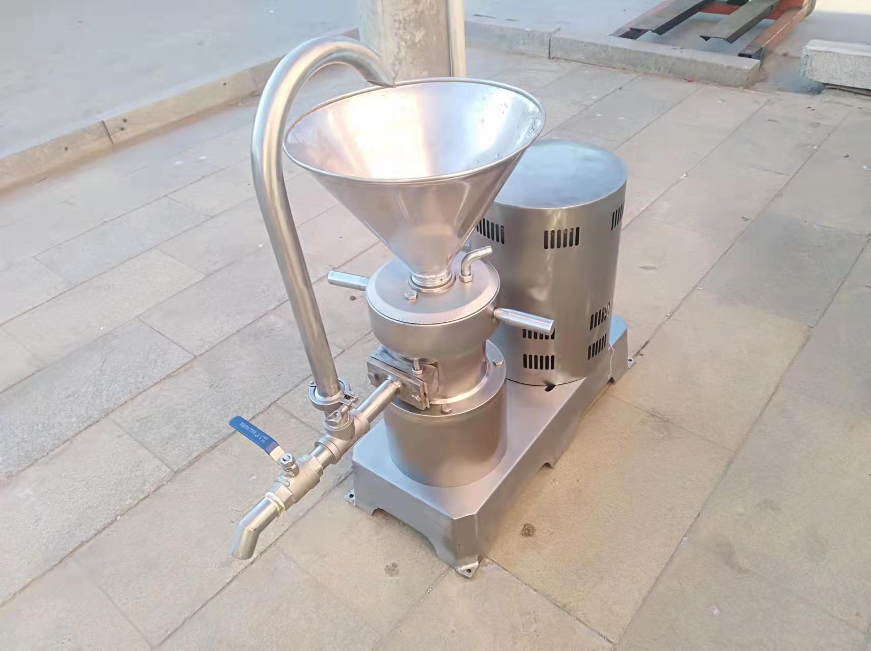 50Kg/h Automatic food grade stainless steel peanut butter grinder /fruit jam making machine/tahini machine HJ-MS50