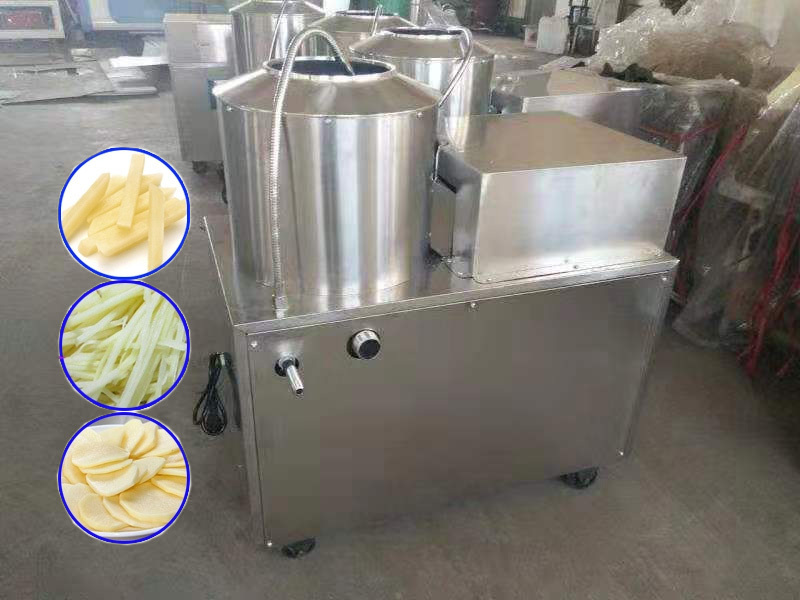 Semi-automatic  french fries potato chips making cutting Blanching frying flavouring machine/potato production line price