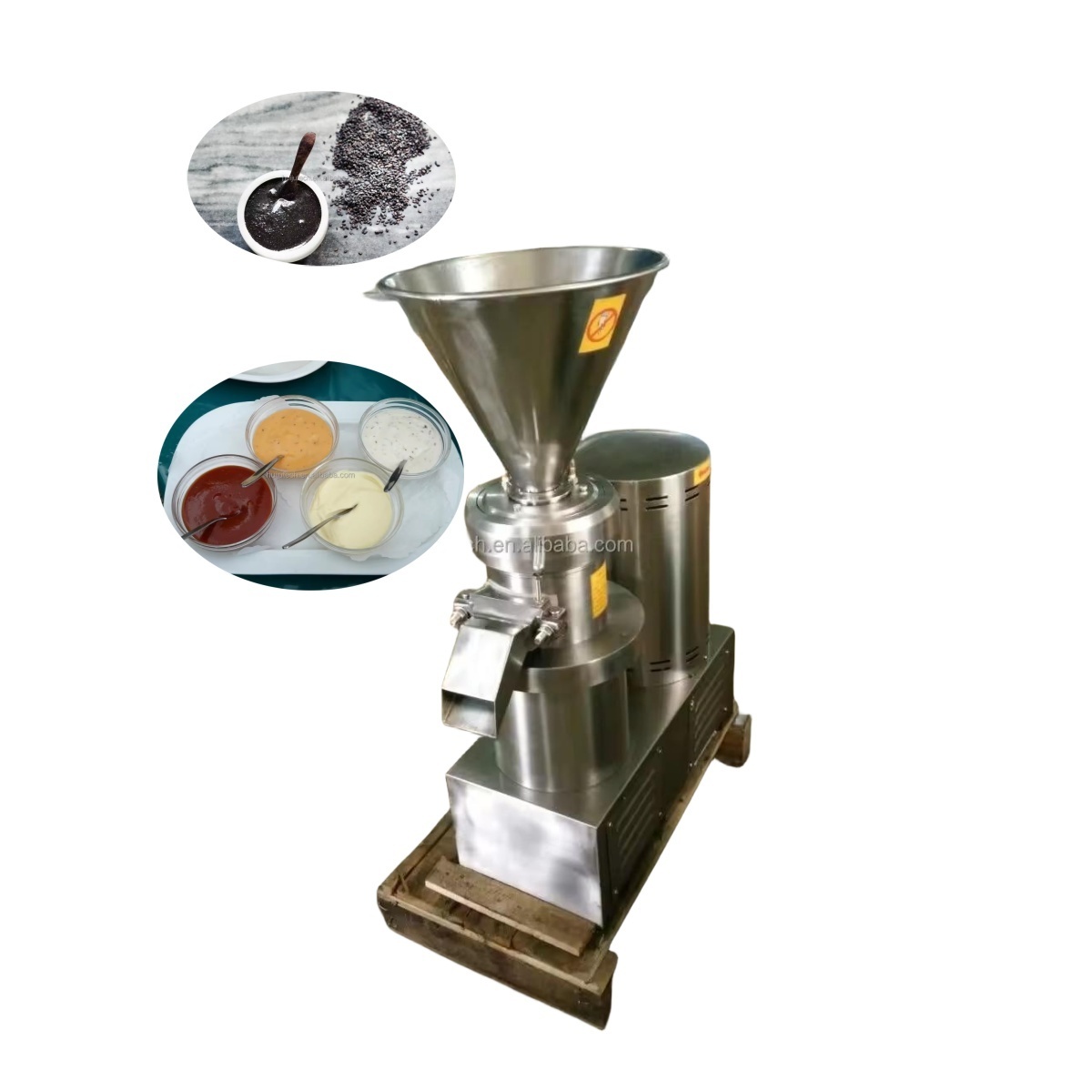 200kg Chili sauce fruit and tomato grinding machine vertical  colloid mill stainless steel small food colloid mill  HJ-MS130