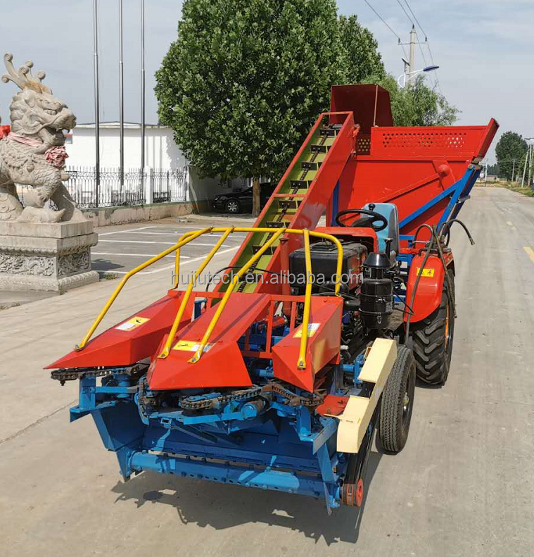 32HP four-wheel single cylinder tractor peanut picker grass cutter corn reaper binder / corn harvester / maize harvester machine