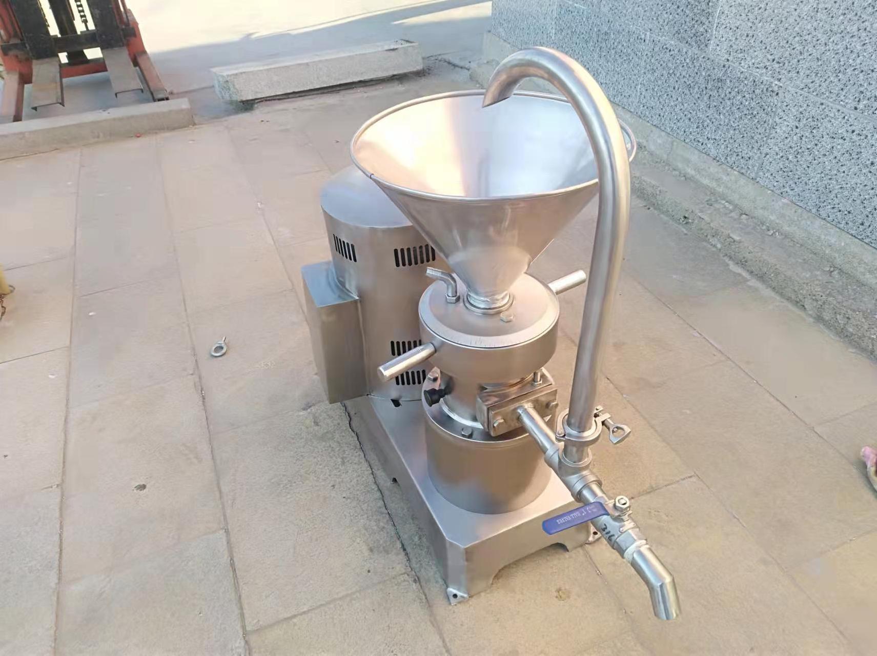 50Kg/h Automatic food grade stainless steel peanut butter grinder /fruit jam making machine/tahini machine HJ-MS50