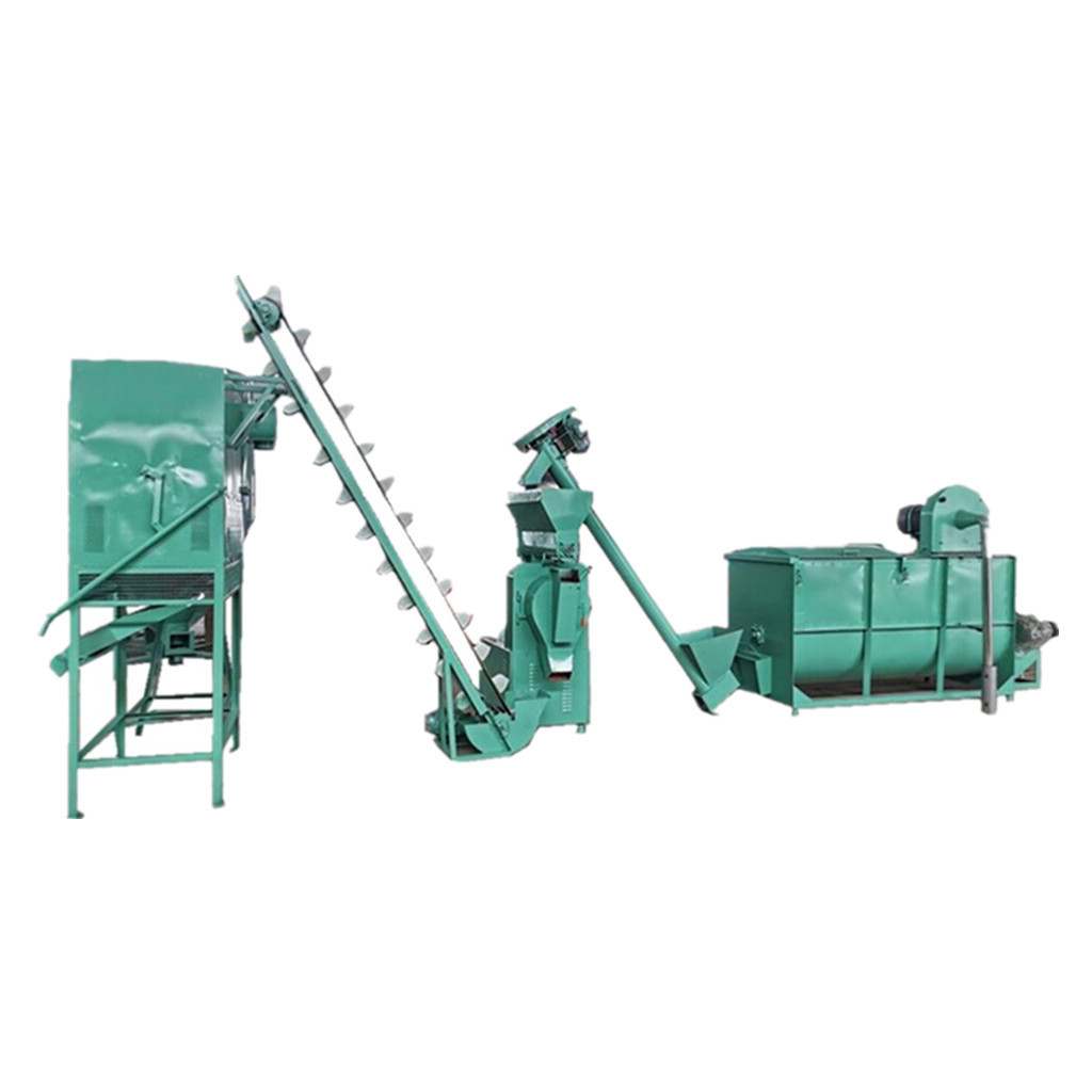 Small cow cattle pallet animal feed processing line poultry feed pellet making machine / barley chicken feed production line