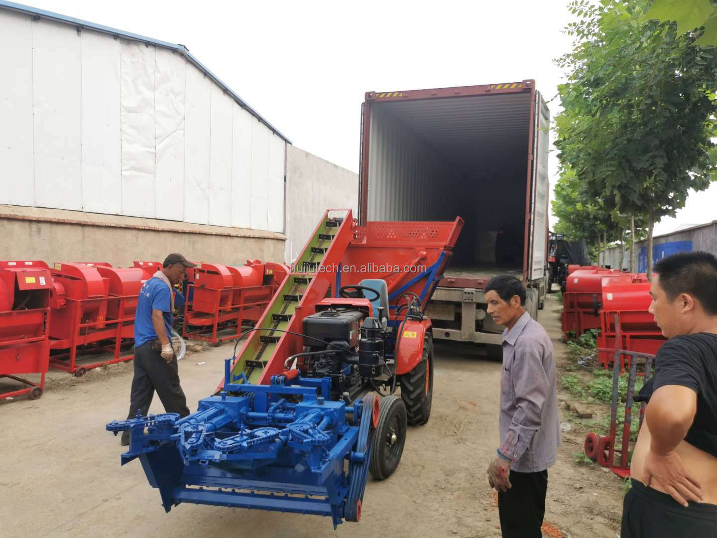 Diesel engine cone picker forage corn grain reaper harvester soybean grass sorghum forage harvester Corn Silage Harvester