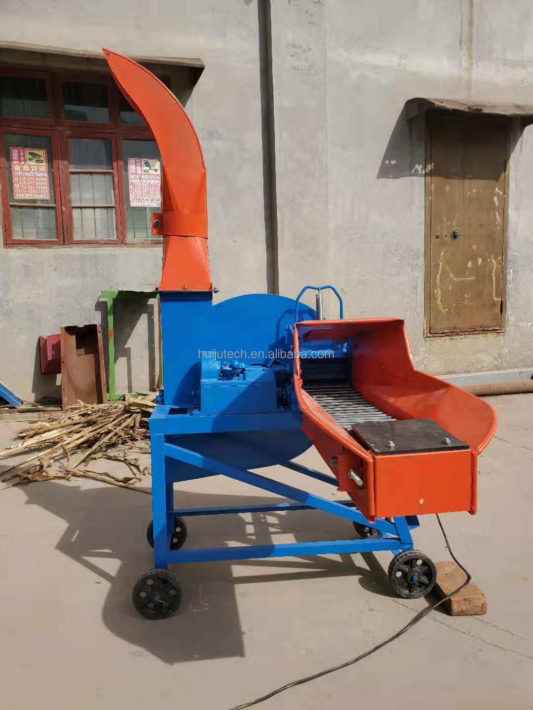 2000kg/hour Agricultural Use Silage Forage Chopper Animals Feed Fodder Cutting Chaff Cutter Machine Machine Grass Chopper HJ-GP