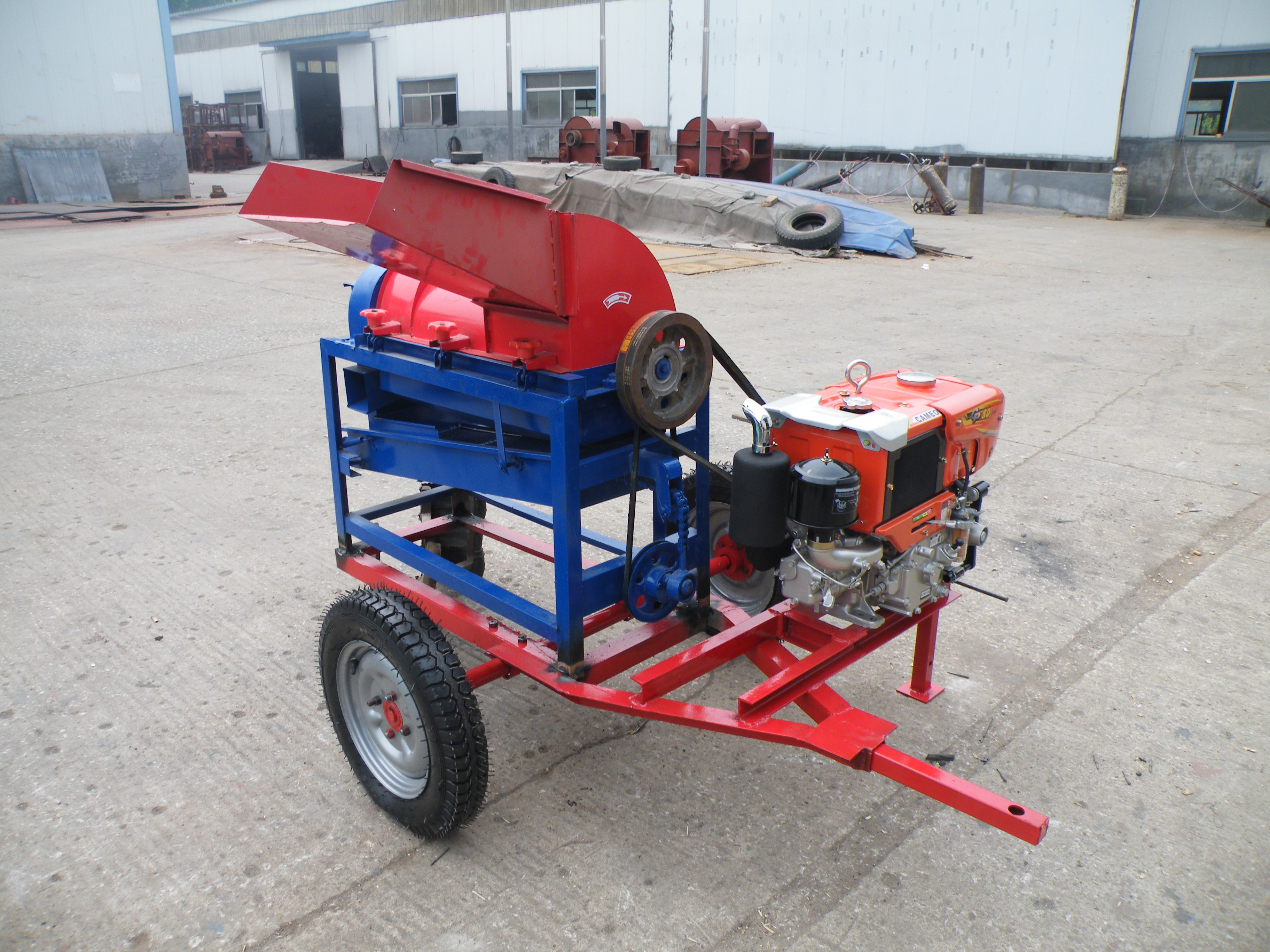 8HP diesel maize corn thresher machine wheat thresher machine HJ-YMS200 corn sheller machine