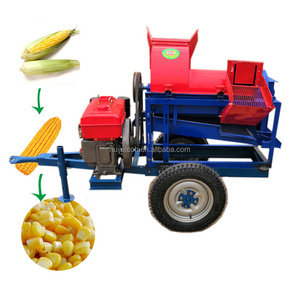 8HP diesel maize corn thresher machine wheat thresher machine HJ-YMS200 corn sheller machine