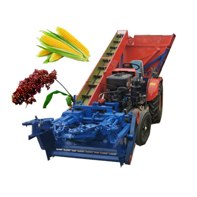 Diesel engine cone picker forage corn grain reaper harvester soybean grass sorghum forage harvester Corn Silage Harvester