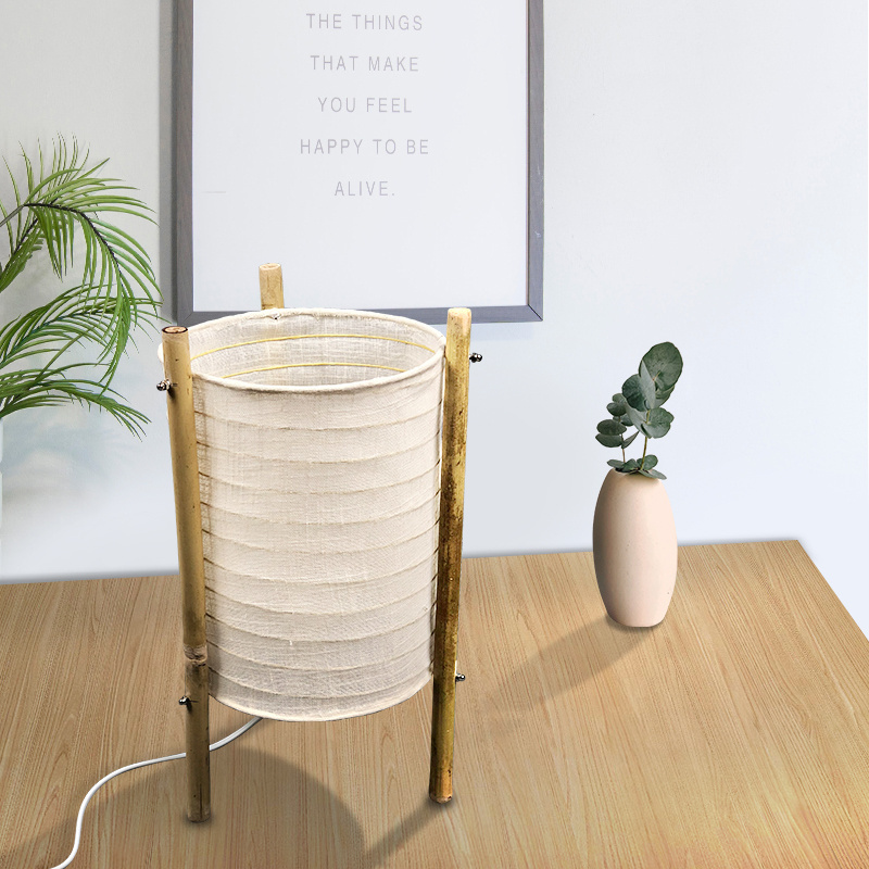 Bamboo handmade New Product Ideas HOT Selling  Paper Lantern  Modern Hotel Led  Table Lamp lantern