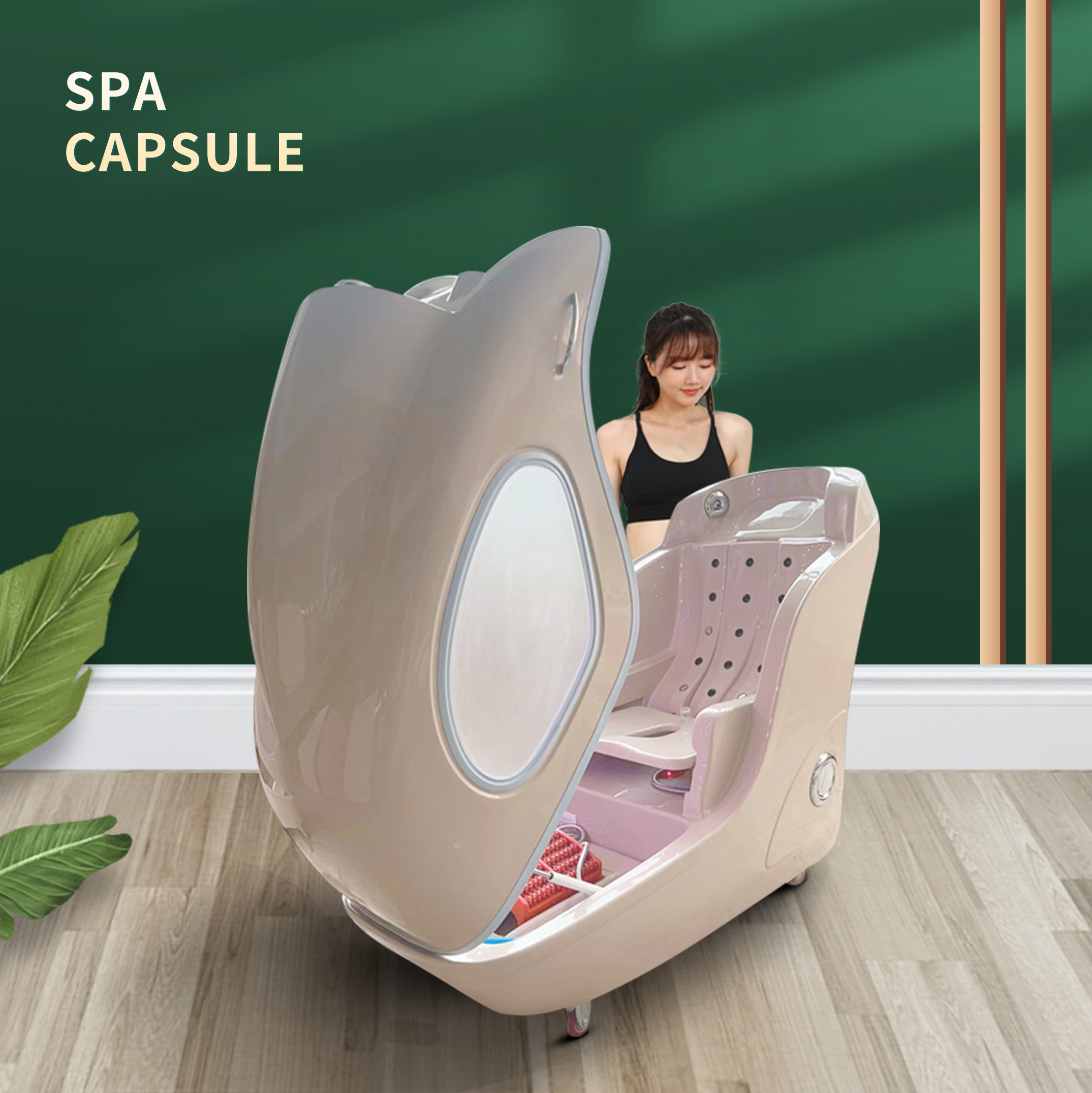 Infrared Spa Capsule Ozone Therapy Steam Sauna Machines Spa Capsule With Bluetooth Music