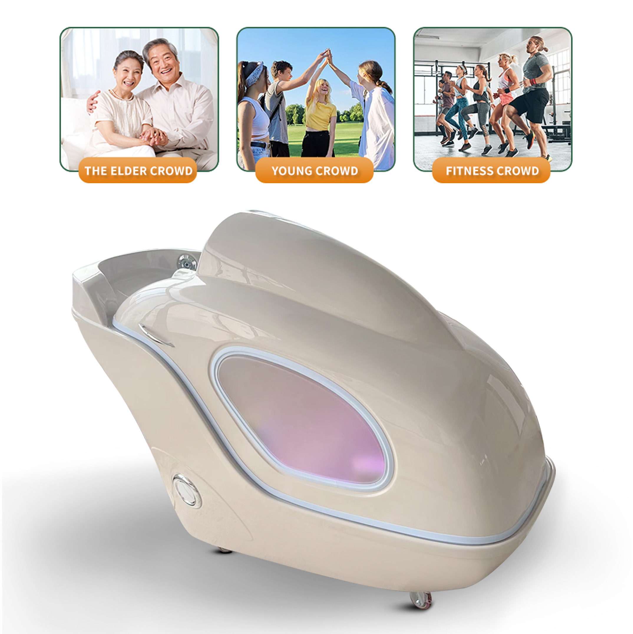 Infrared Spa Capsule Ozone Therapy Steam Sauna Machines Spa Capsule With Bluetooth Music